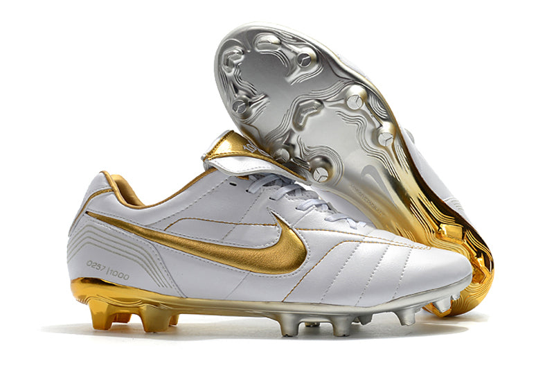 Chuteira Nike Tiempo Legend R10 Elite Edição Especial - Dourada