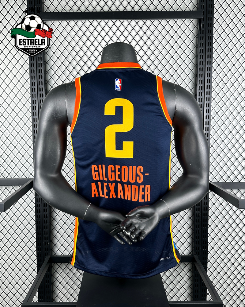 Oklahoma City Thunder - Gilgeous-Alexander - Azul Marinho