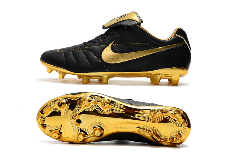 Chuteira Nike Tiempo Legend R10 Elite Edição Especial - Dourada