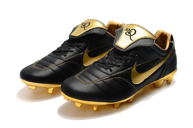 Chuteira Nike Tiempo Legend R10 Elite Edição Especial - Dourada