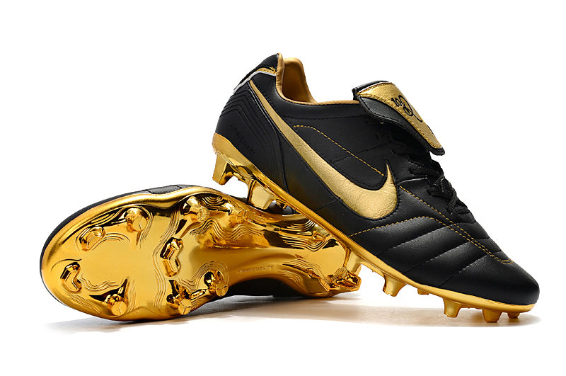 Chuteira Nike Tiempo Legend R10 Elite Edição Especial - Dourada