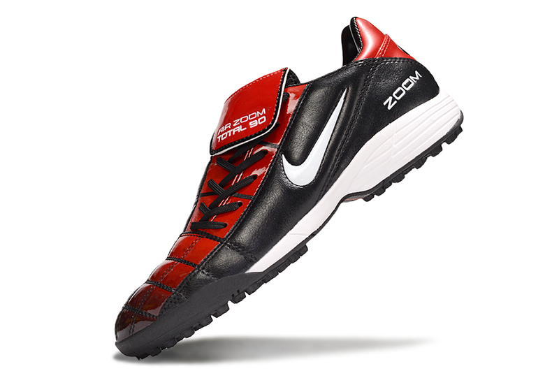 Chuteira Society Nike Air Zoom Total 90 II - Prata e Azul