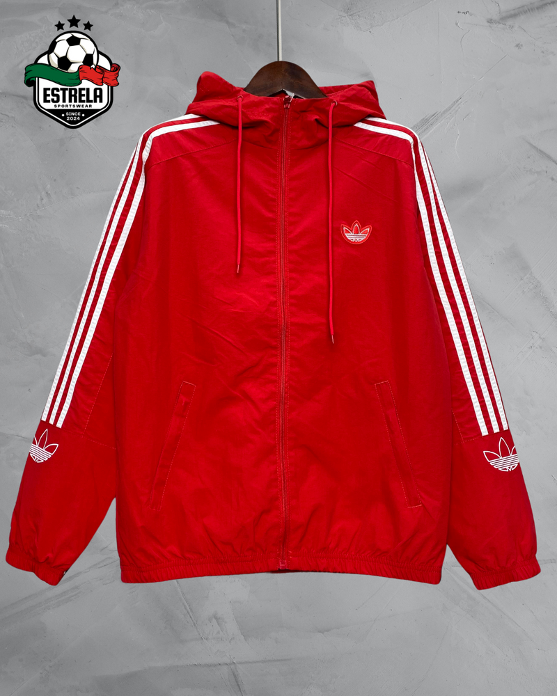 Corta-Vento Adidas Vermelho