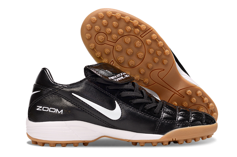 Chuteira Society Nike Air Zoom Total 90 II - Prata e Azul