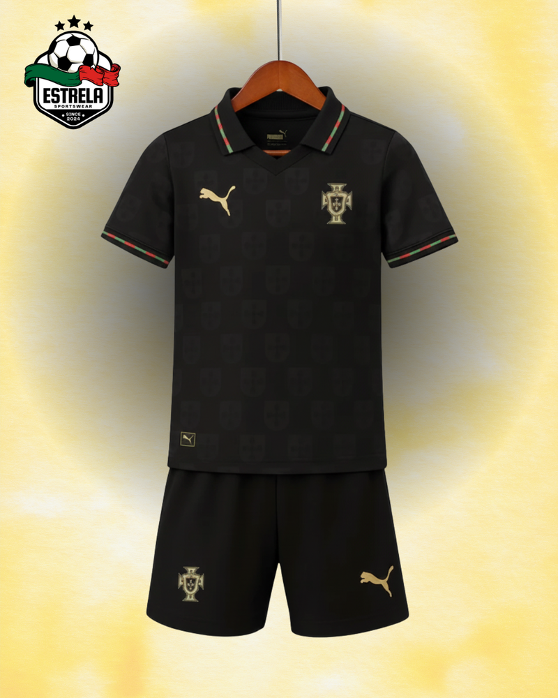 Kit Infantil Portugal Pantera Negra