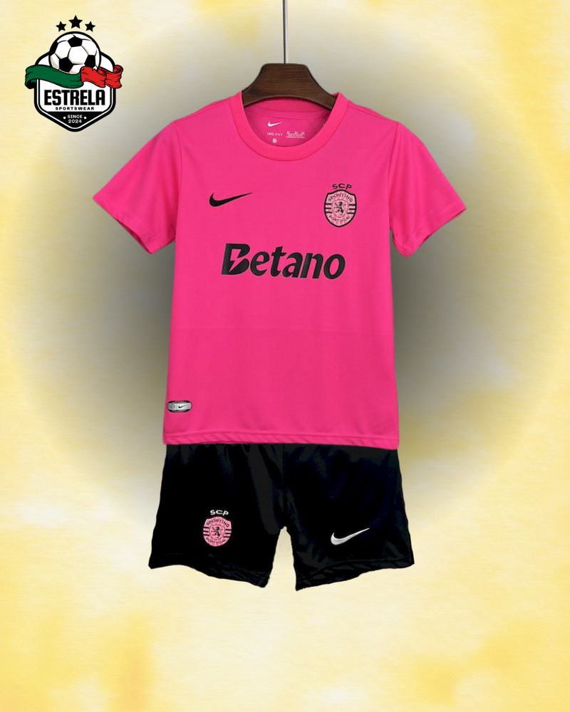 Kit Infantil Sporting Outubro Rosa 24/25