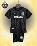 Kit Infantil Sporting Guarda Redes Preta 25/26