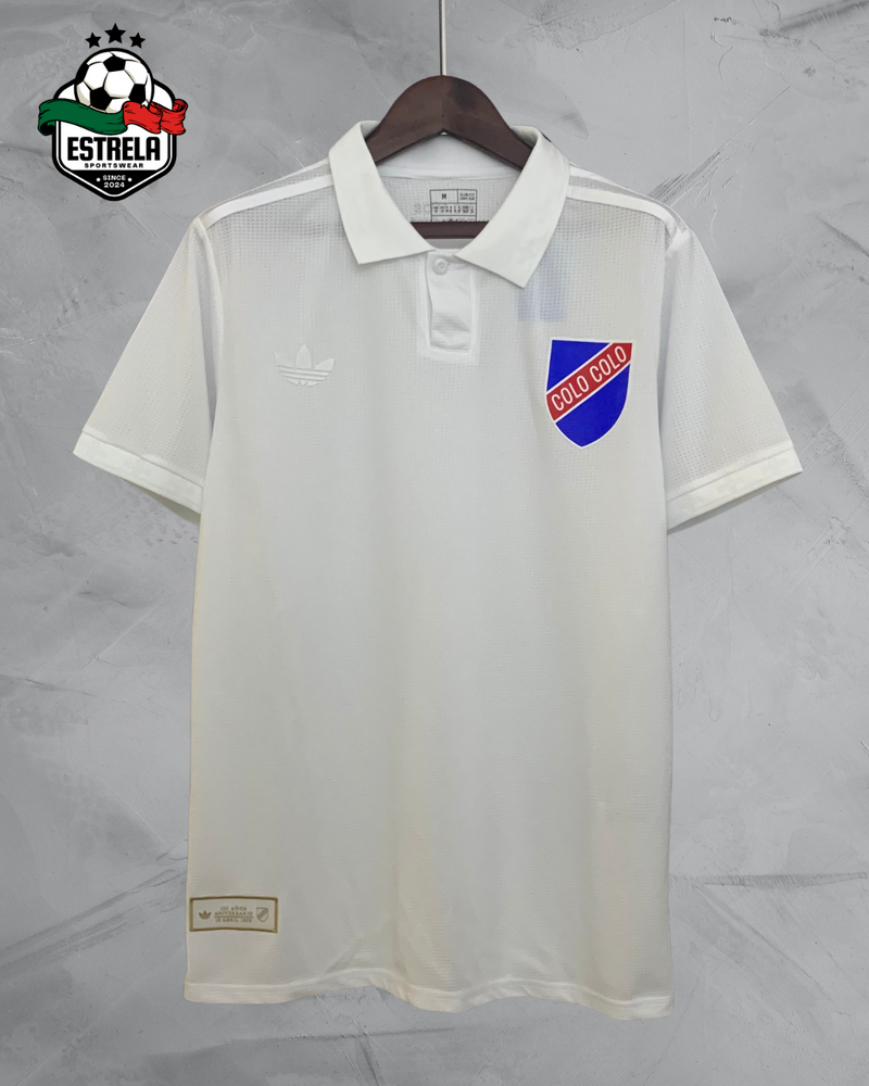 Camisola Colo Colo 100th Polo Branca