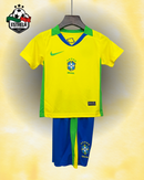 Kit Infantil Brasil Home 2025 - Modelo Futebol Feminino