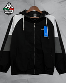 Corta-Vento Adidas Preto, Branco e Cinza