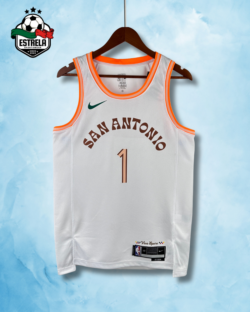 San Antonio Spurs - Wembanyama - Branca