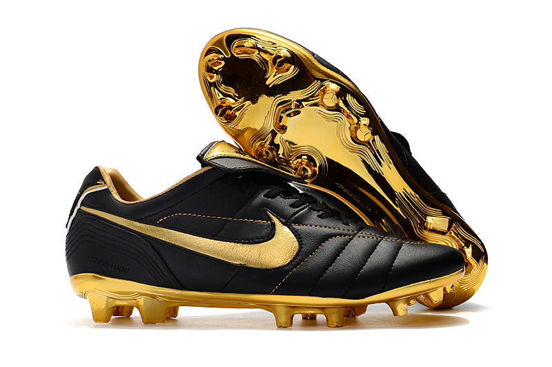 Chuteira Nike Tiempo Legend R10 Elite Edição Especial - Dourada