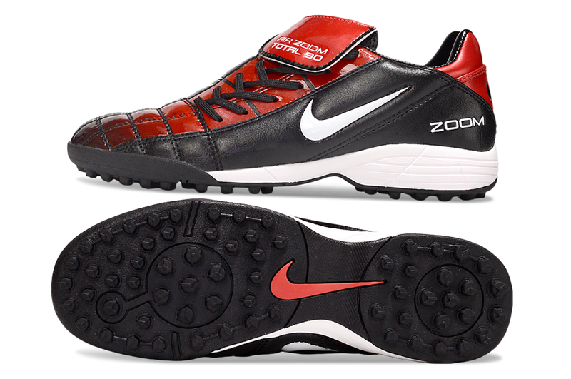 Chuteira Society Nike Air Zoom Total 90 II - Prata e Azul