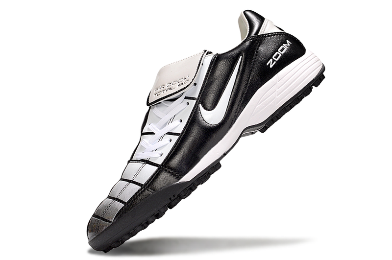 Chuteira Society Nike Air Zoom Total 90 II - Prata e Azul