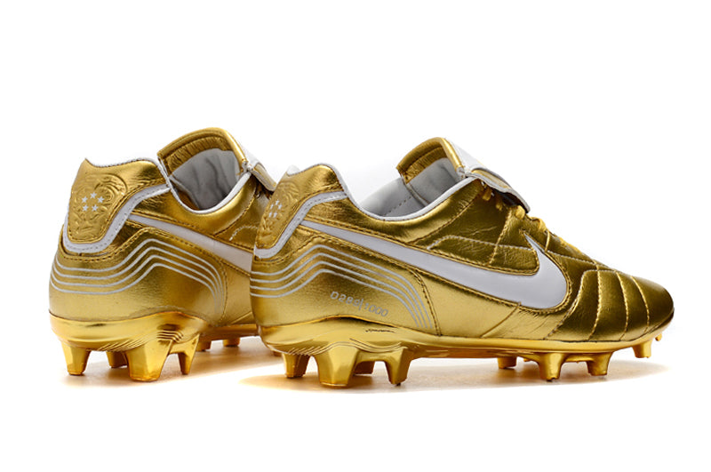 Chuteira Nike Tiempo Legend R10 Elite Edição Especial - Dourada