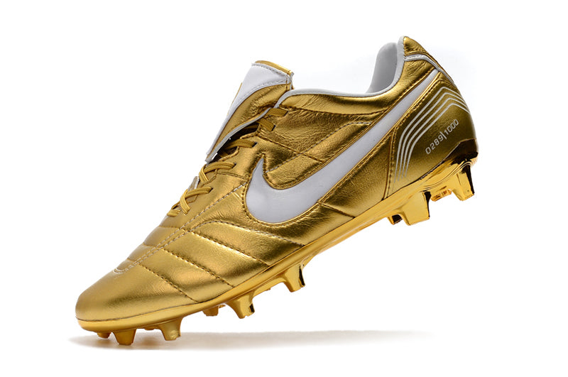 Chuteira Nike Tiempo Legend R10 Elite Edição Especial - Dourada
