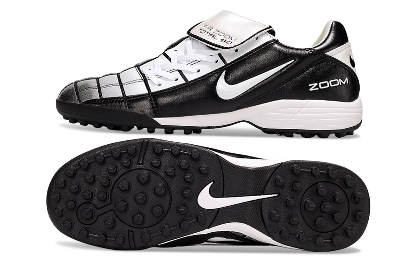 Chuteira Society Nike Air Zoom Total 90 II - Prata e Azul
