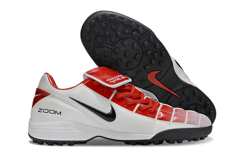 Chuteira Society Nike Air Zoom Total 90 II - Prata e Azul
