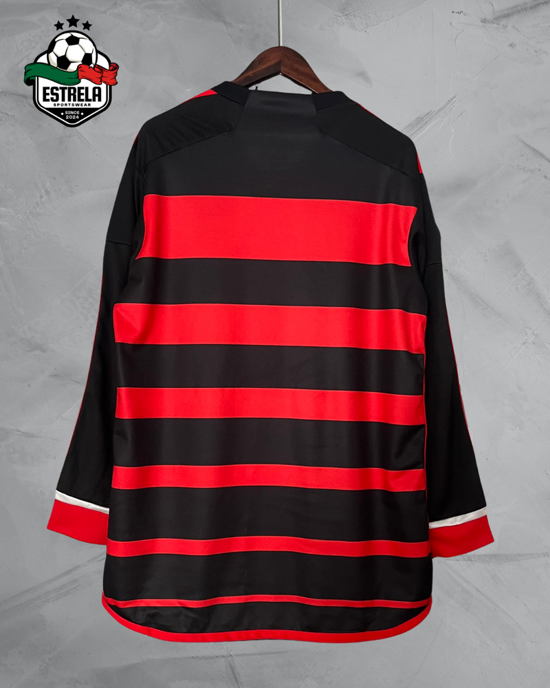 Camisola Manga Longa Flamengo Home 2024