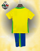 Kit Infantil Brasil Home 2025 - Modelo Futebol Feminino
