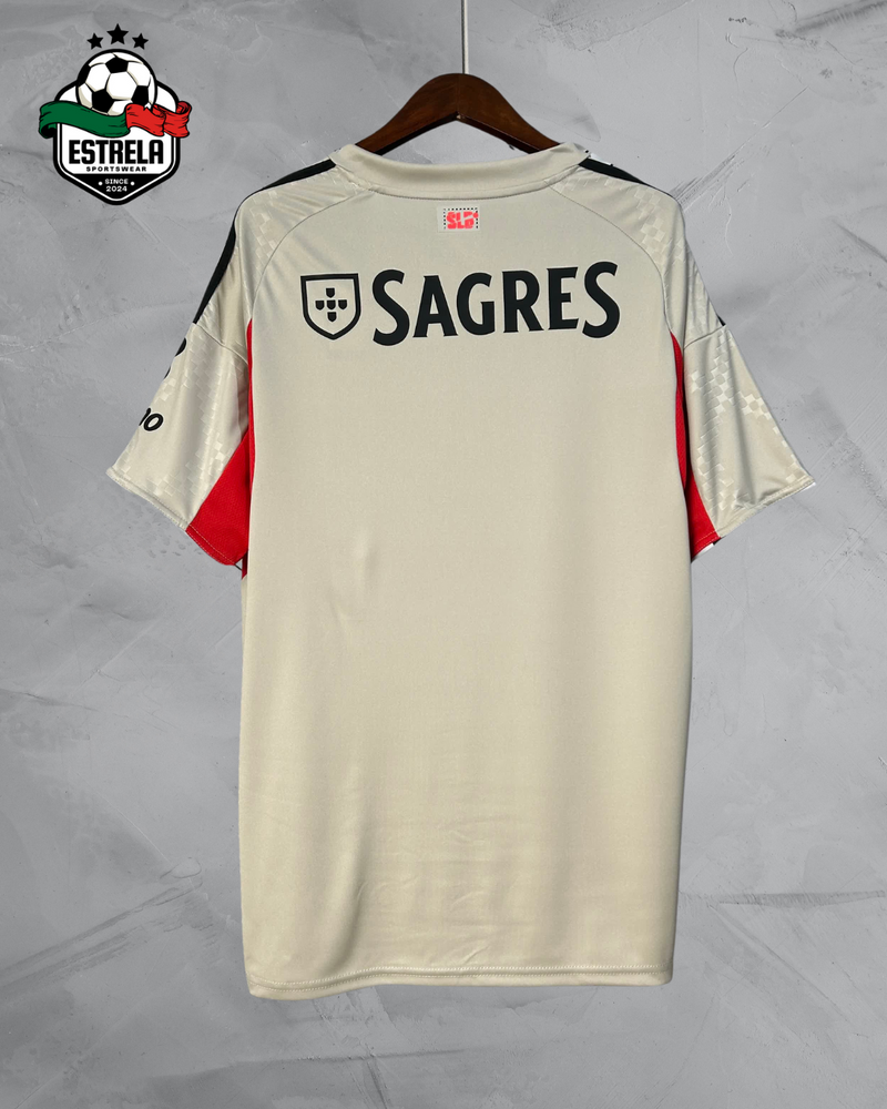 Camisola Benfica Alternativa Bege 25/26