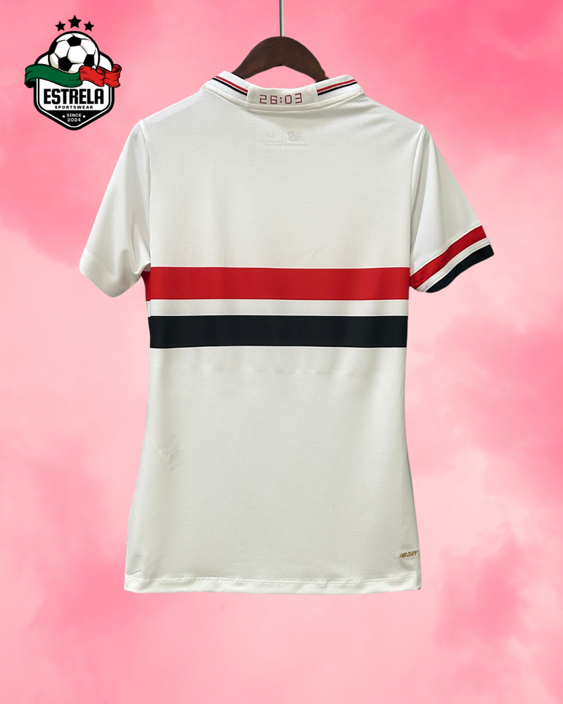 Camisola Feminina São Paulo Home 2025