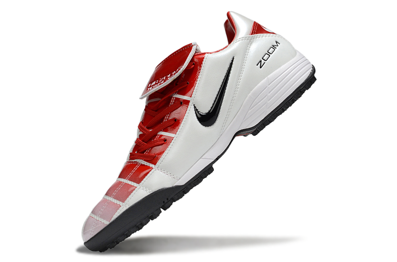Chuteira Society Nike Air Zoom Total 90 II - Prata e Azul