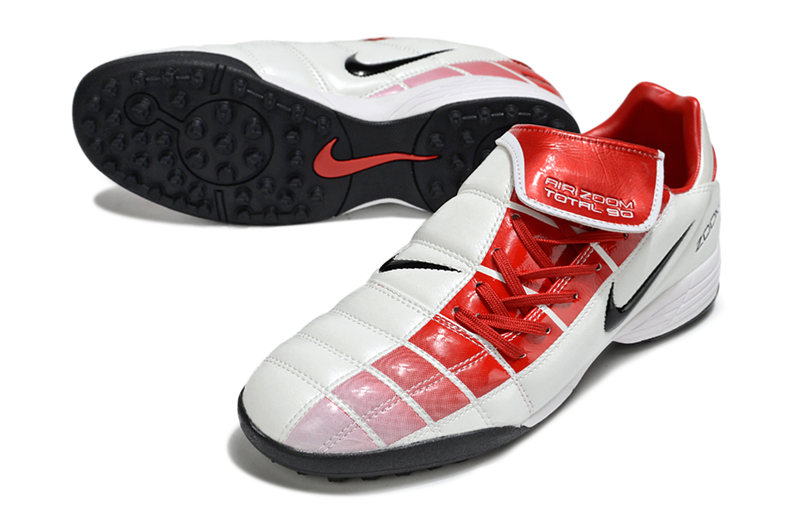 Chuteira Society Nike Air Zoom Total 90 II - Prata e Azul