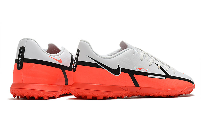 Chuteira Nike Phantom GT2 Club Branca e Laranja