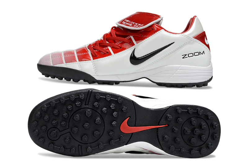 Chuteira Society Nike Air Zoom Total 90 II - Prata e Azul
