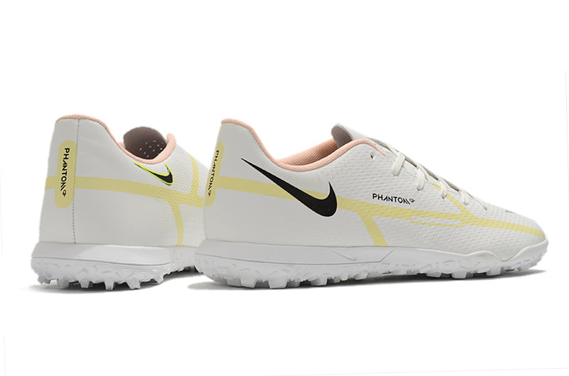 Chuteira Nike Phantom GT2 Club Branca e Laranja