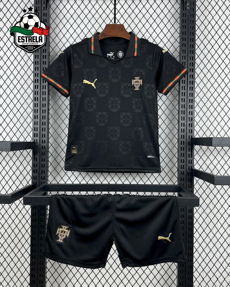 Kit Infantil Portugal Pantera Negra