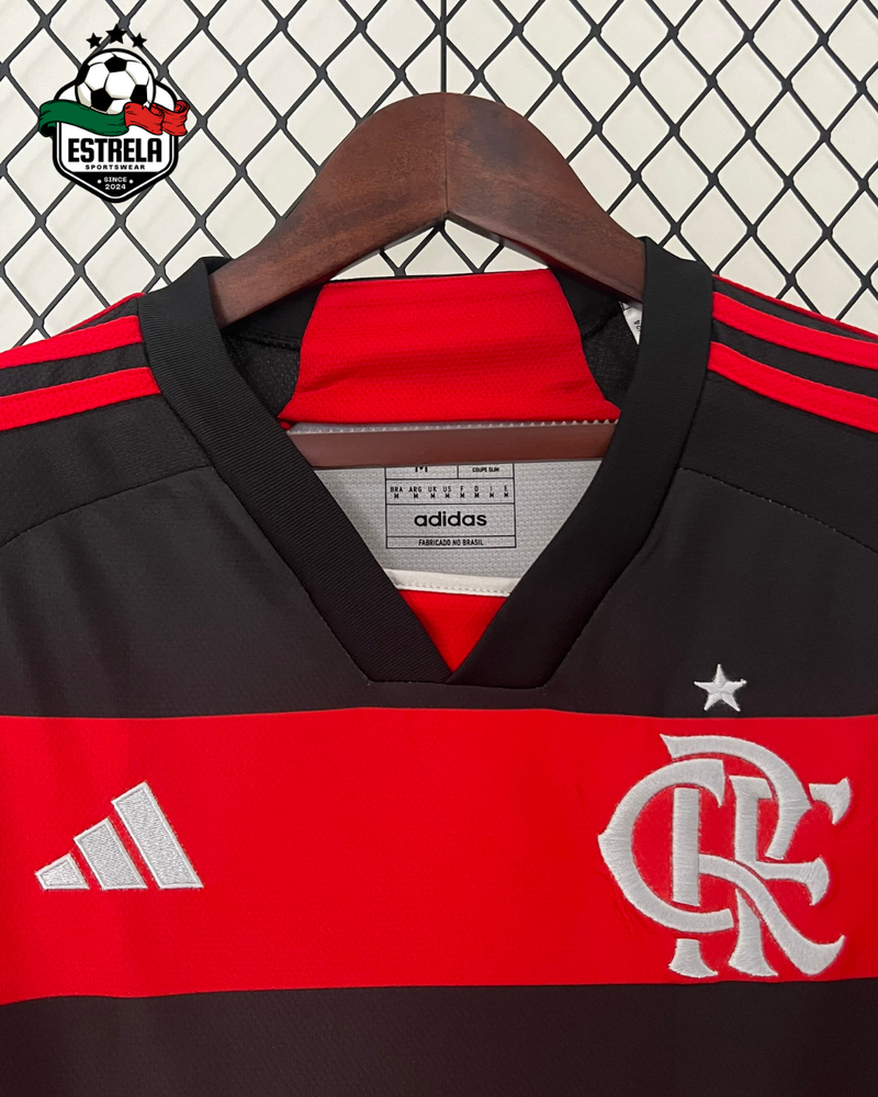 Camisola Manga Longa Flamengo Home 2024