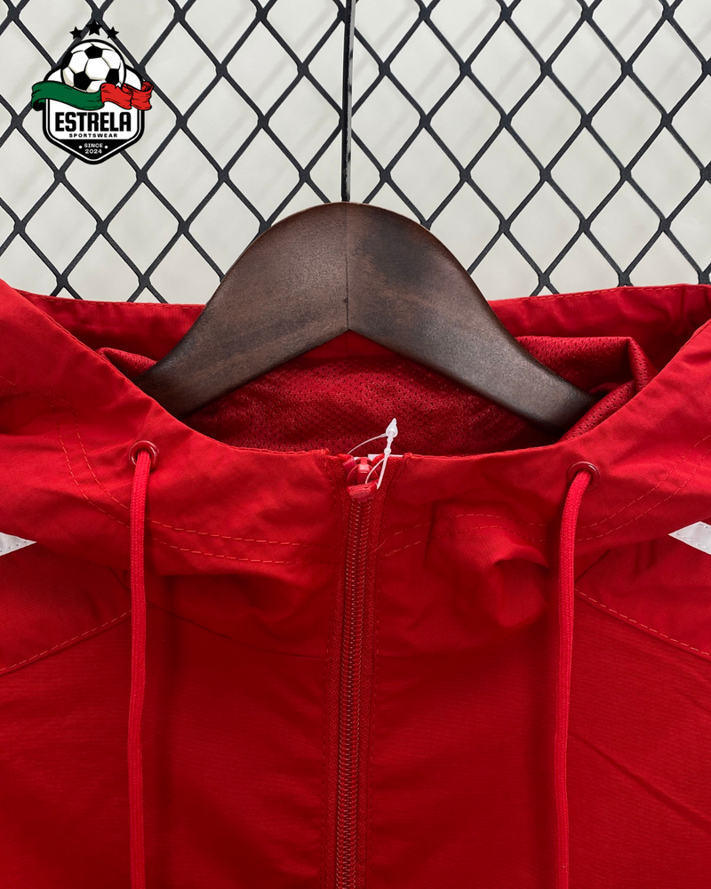 Corta-Vento Adidas Vermelho