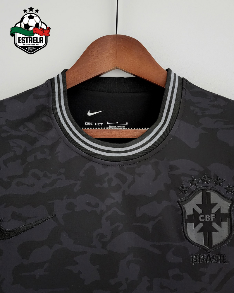Camisola Retrô Brasil All Black 2022