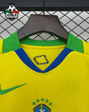 Kit Infantil Brasil Home 2025 - Modelo Futebol Feminino