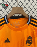 Kit Infantil Real Madrid Laranja 24/25