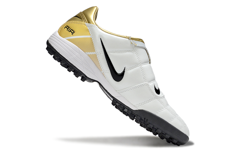 Chuteira Society Nike Air Zoom Total 90 II - Prata e Azul