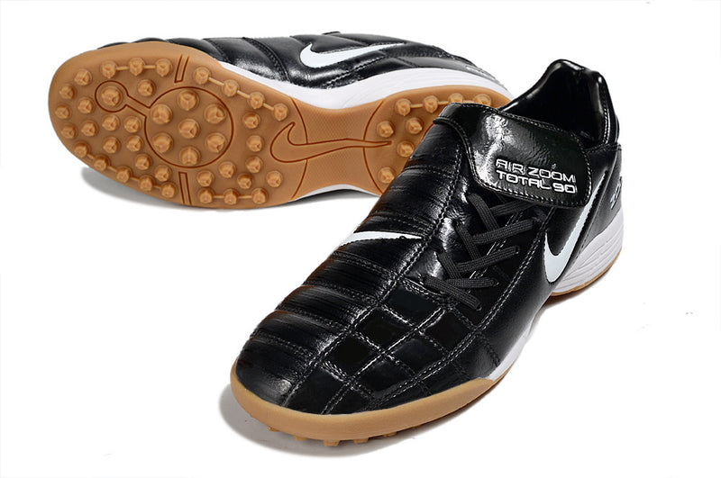 Chuteira Society Nike Air Zoom Total 90 II - Prata e Azul