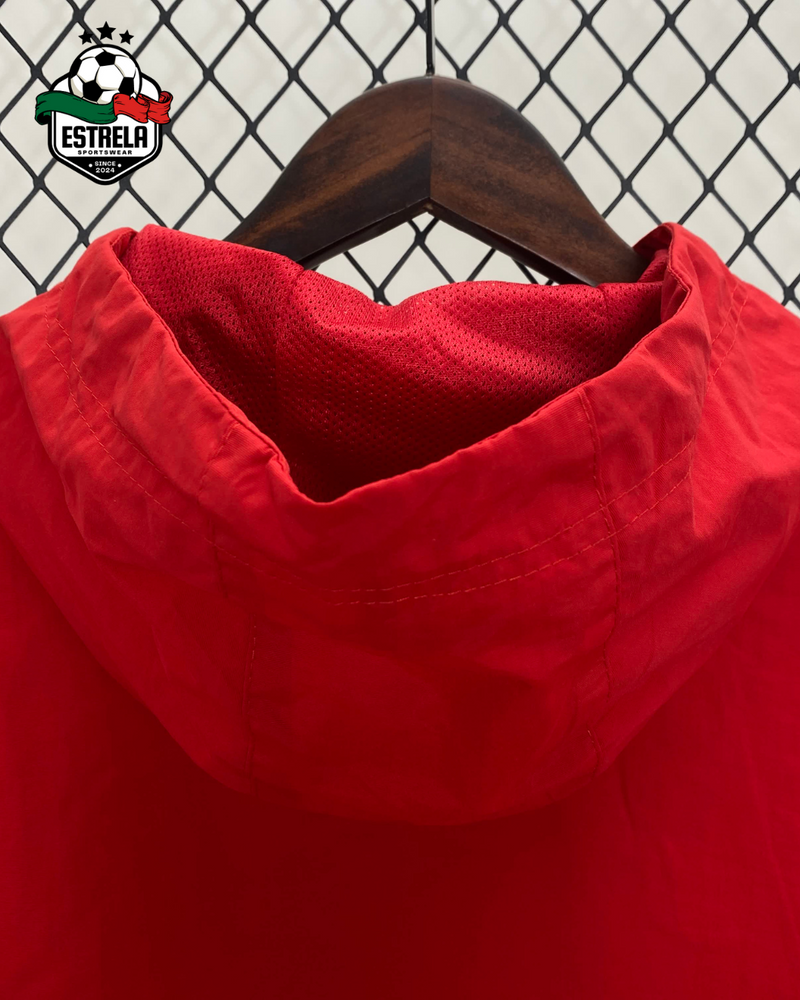 Corta-Vento Adidas Vermelho
