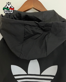 Corta-Vento Adidas Preto, Branco e Cinza