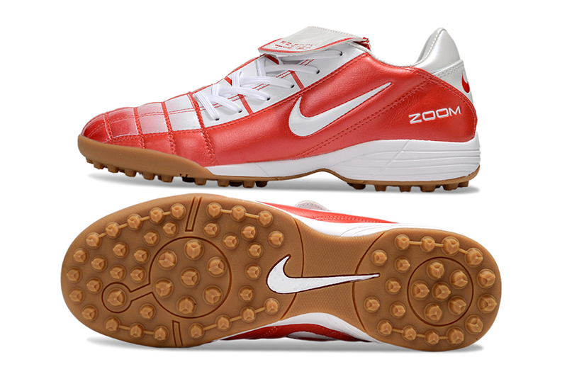 Chuteira Society Nike Air Zoom Total 90 II - Prata e Azul