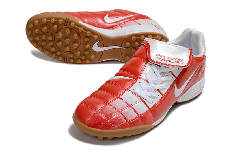 Chuteira Society Nike Air Zoom Total 90 II - Prata e Azul
