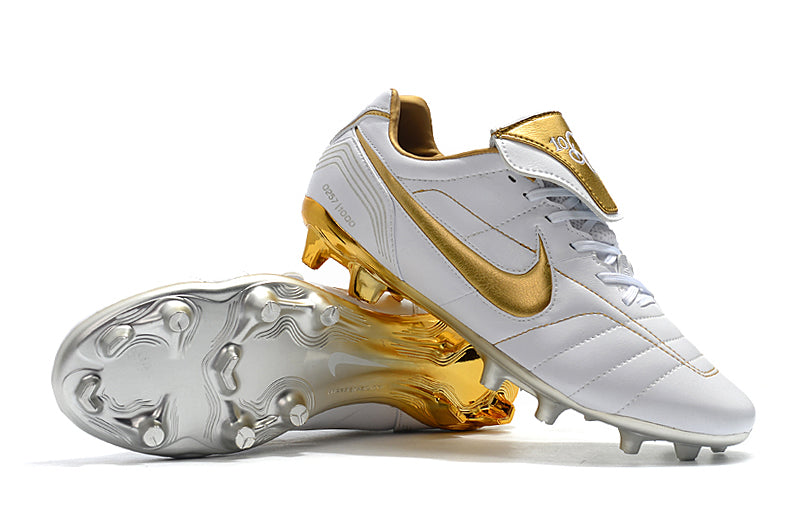 Chuteira Nike Tiempo Legend R10 Elite Edição Especial - Dourada