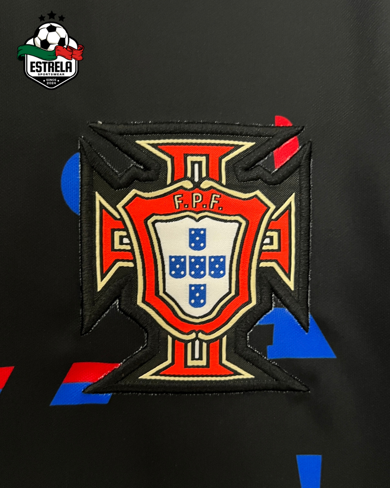 Camisola Portugal Treino Preta 2024
