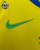 Kit Infantil Brasil Home 2025 - Modelo Futebol Feminino