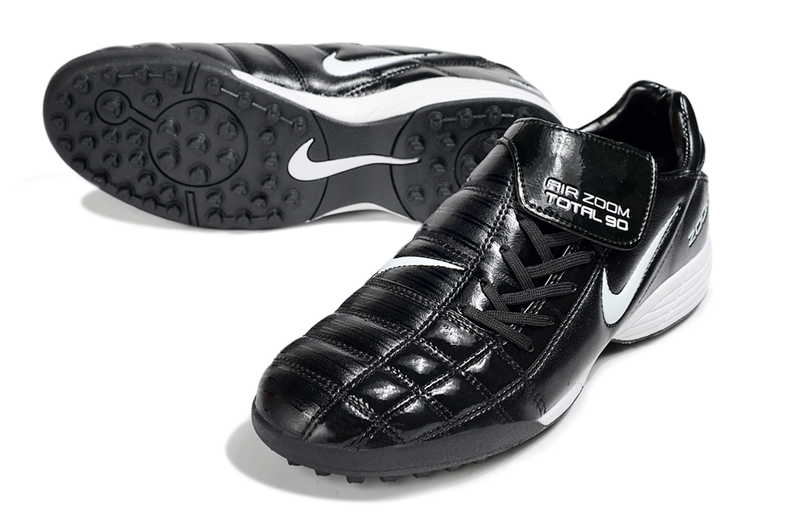 Chuteira Society Nike Air Zoom Total 90 II - Prata e Azul
