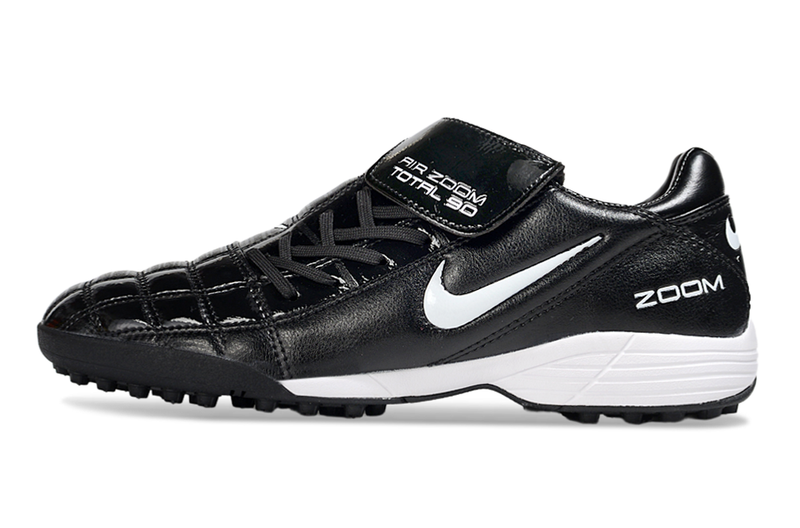 Chuteira Society Nike Air Zoom Total 90 II - Prata e Azul