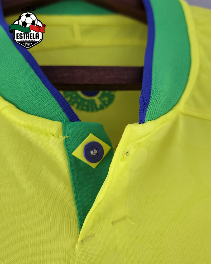Camisola Retrô Brasil Home 2022