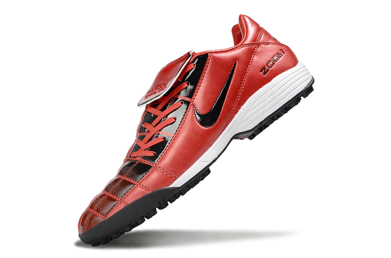 Chuteira Society Nike Air Zoom Total 90 II - Prata e Azul